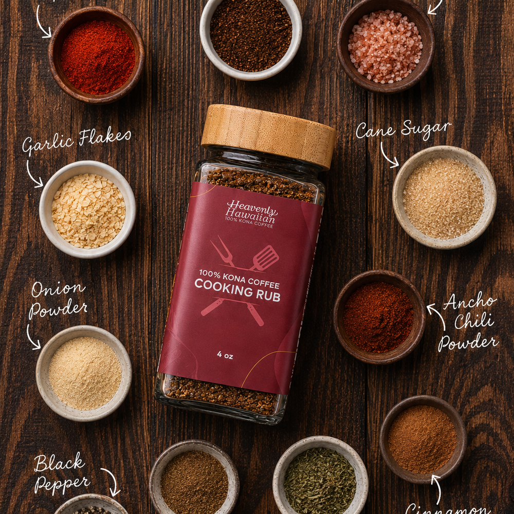 100% Kona Coffee Cooking Rub