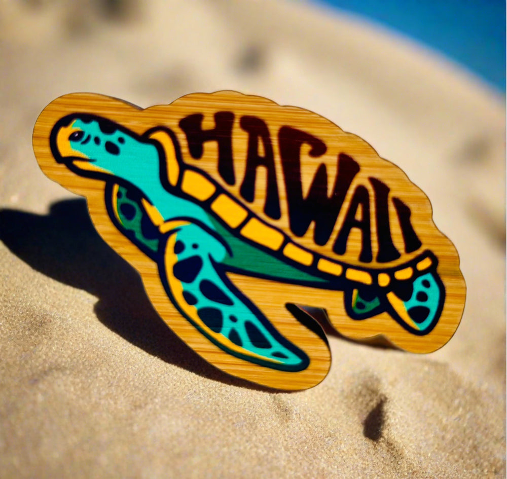 Wooden Hawaiian Magnets