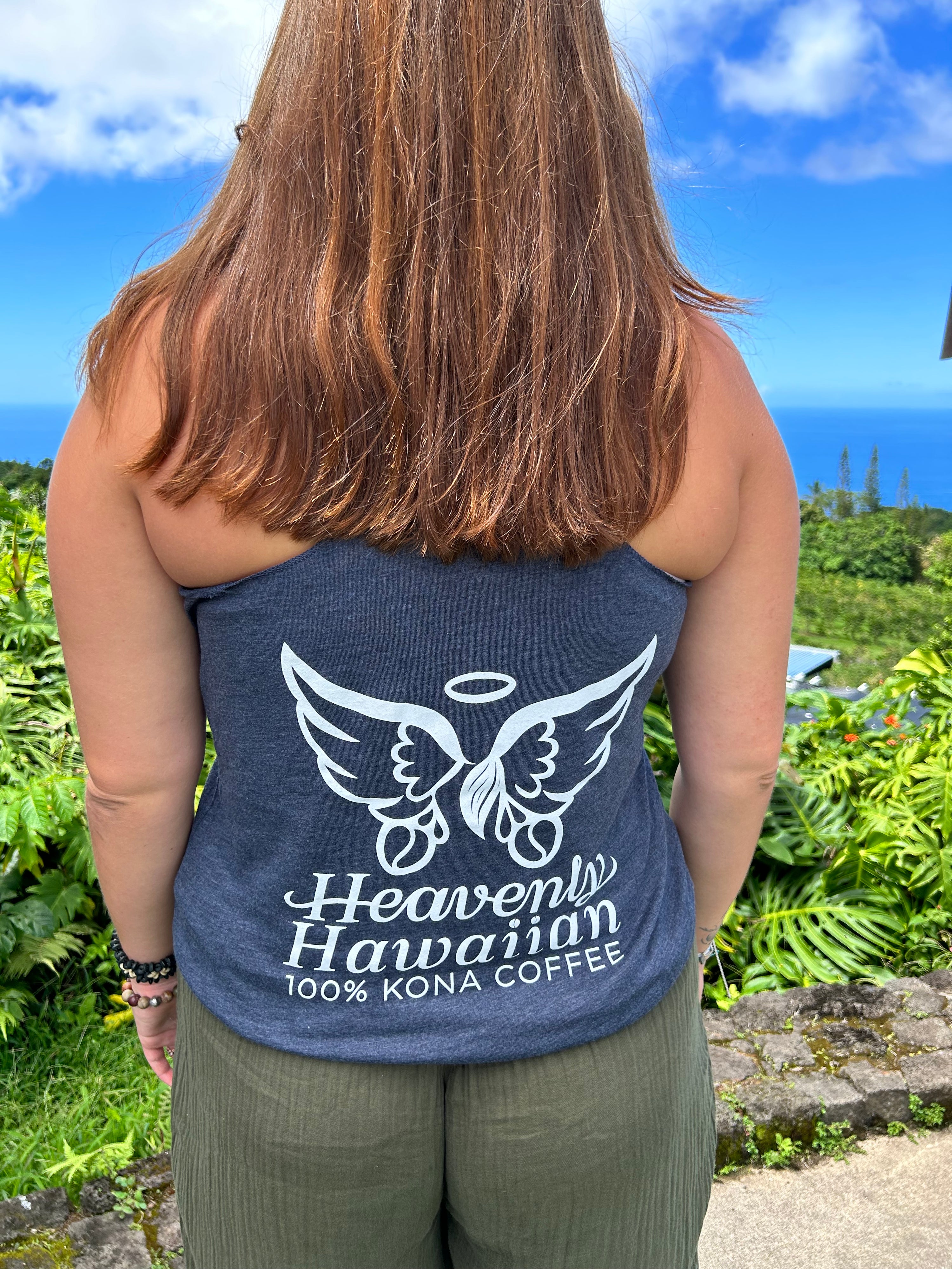 Womens Heavenly Hawaiian Racerback Tank
