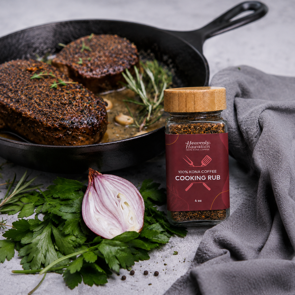 100% Kona Coffee Cooking Rub