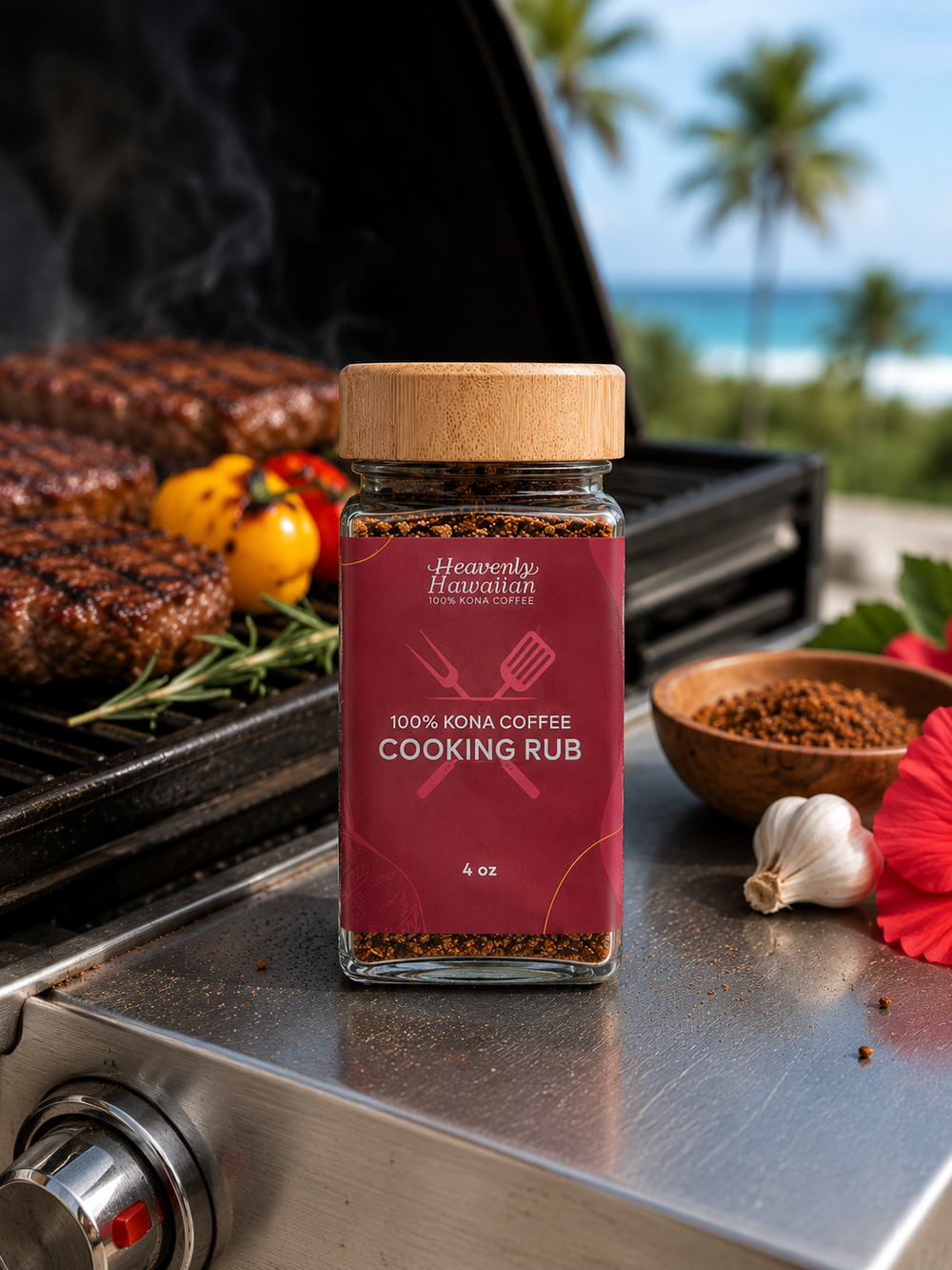 100% Kona Coffee Cooking Rub