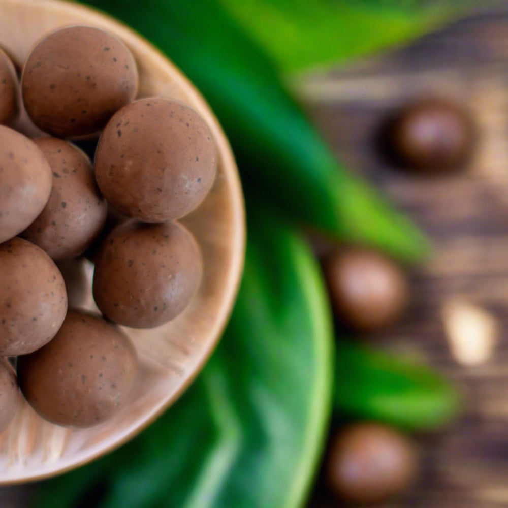 Milk Chocolate and Kona Coffee Macnuts