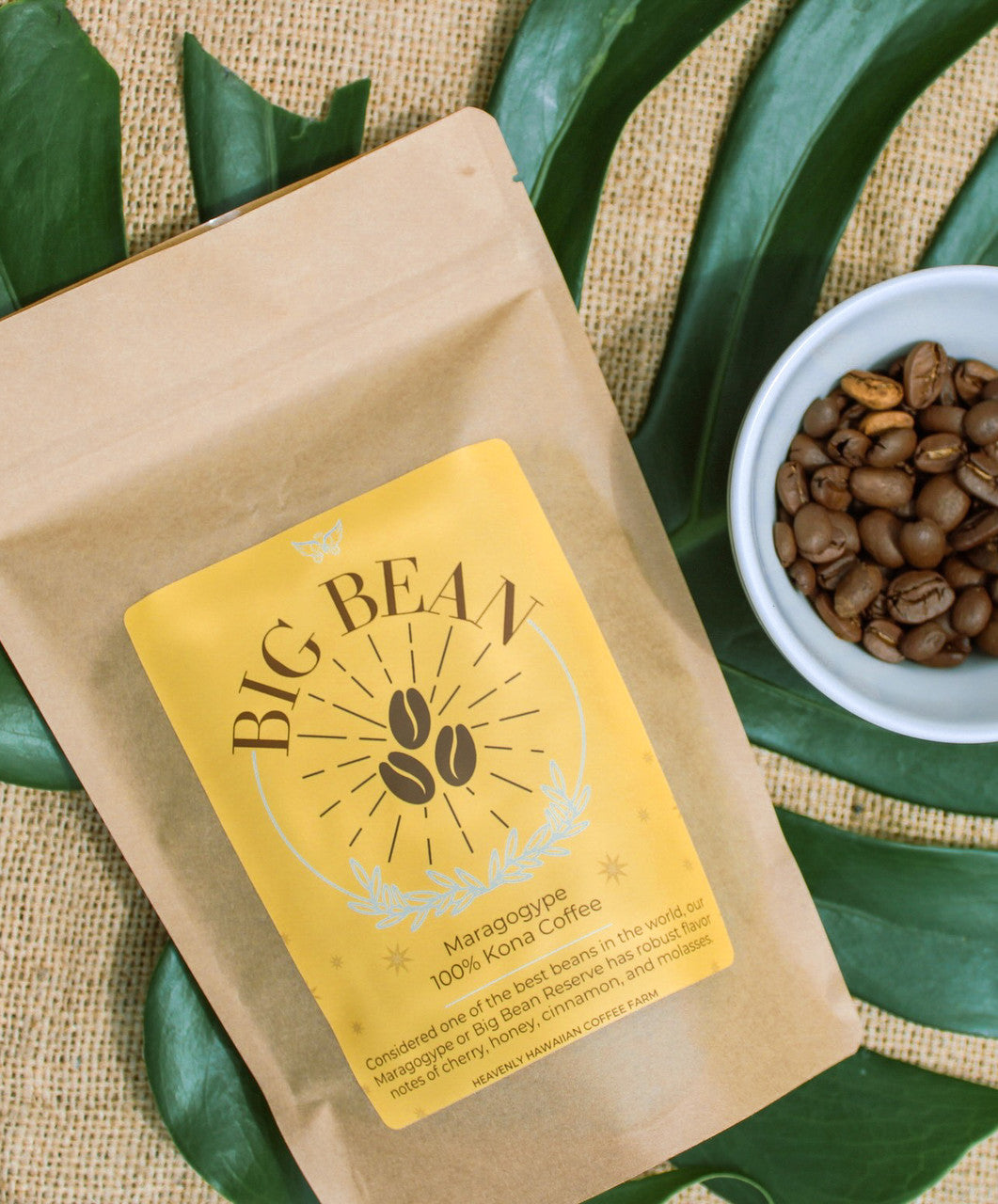 Big Bean Medium 8oz 100% Kona Coffee